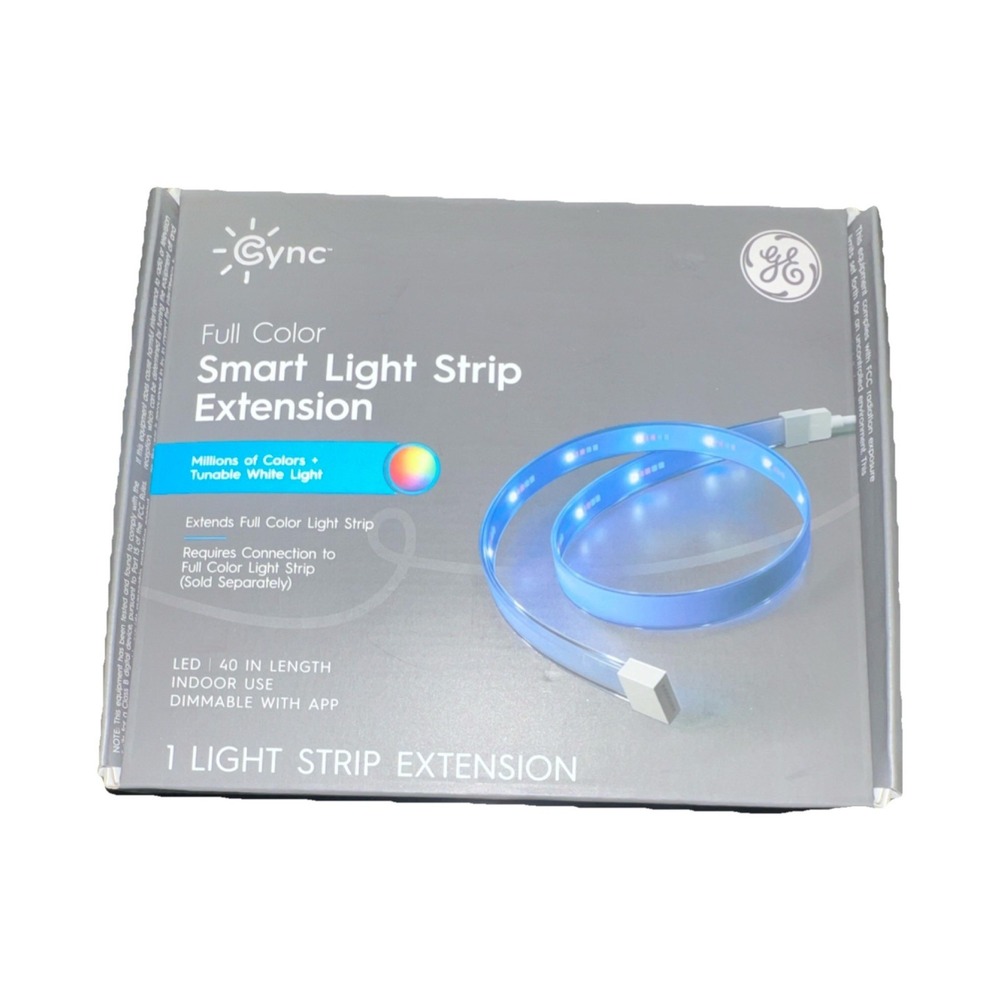 GE Cync Full Color Smart LED Light Strip Extension 40in App Control Alexa